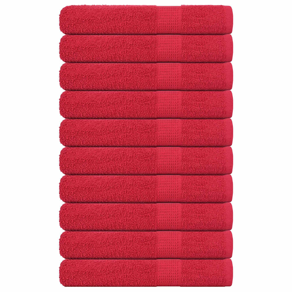Saunatücher FROGN 10 Stk. Rot 80x200 cm 360 g/m²