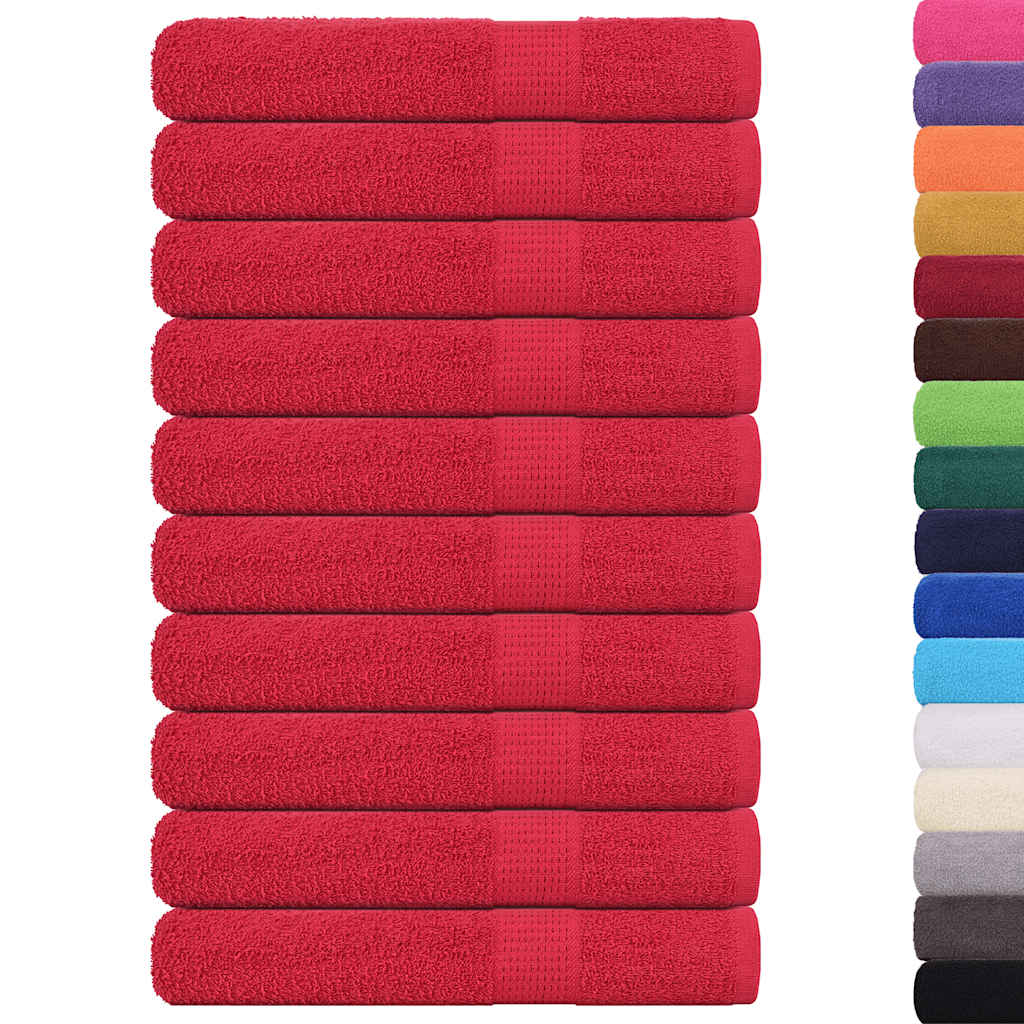 Saunatücher FROGN 10 Stk. Rot 80x200 cm 360 g/m²