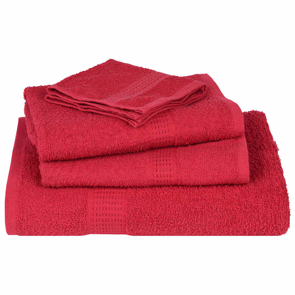 Saunatücher FROGN 10 Stk. Rot 80x200 cm 360 g/m²