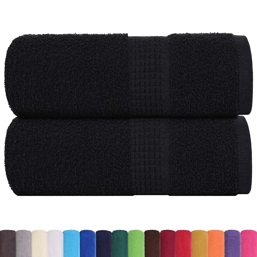 Waschtücher FROGN 2 Stk. Schwarz 30x30 cm 360 g/m²