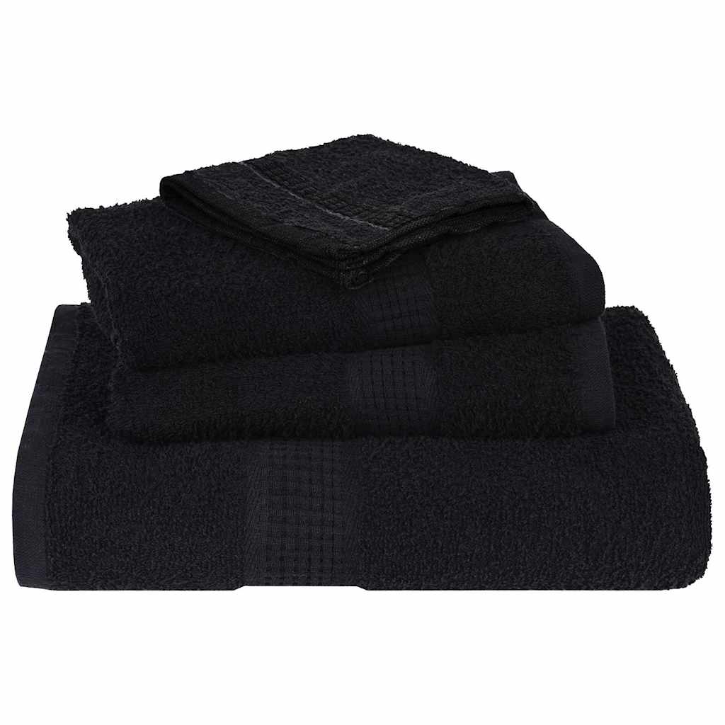 Waschtücher FROGN 4 Stk. Schwarz 30x30 cm 360 g/m²