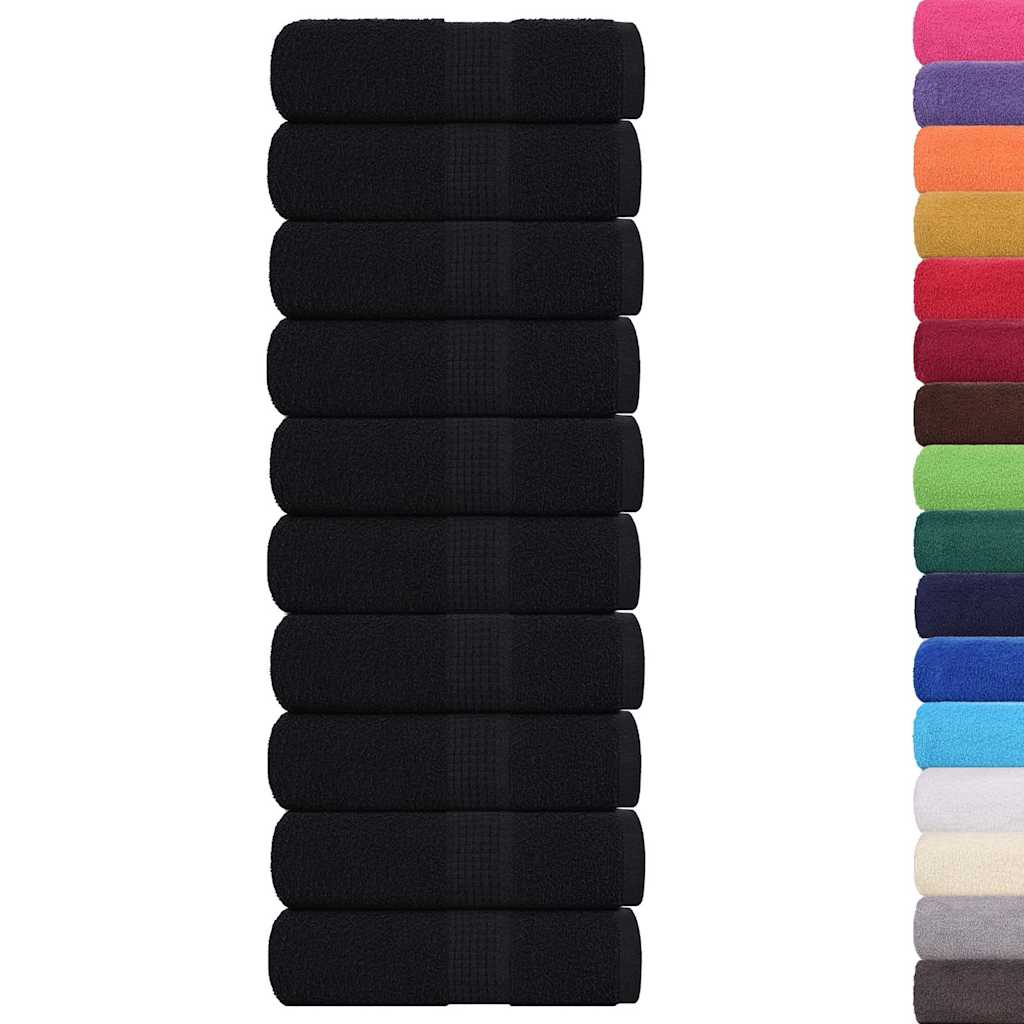 Waschtücher FROGN 10 Stk. Schwarz 30x30 cm 360 g/m²