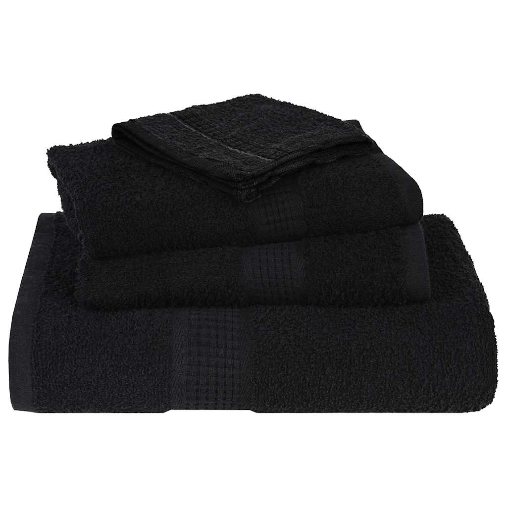 Waschtücher FROGN 10 Stk. Schwarz 30x30 cm 360 g/m²