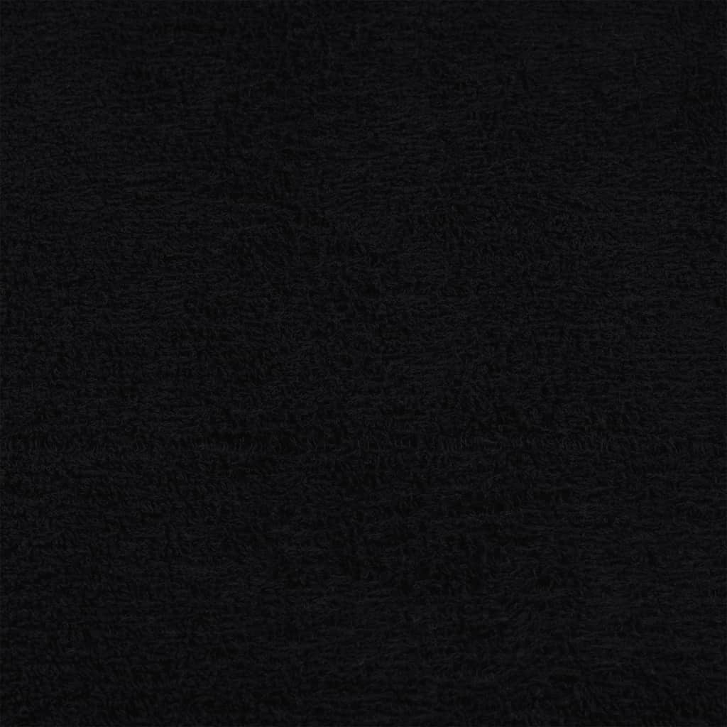 Waschtücher FROGN 10 Stk. Schwarz 30x30 cm 360 g/m²