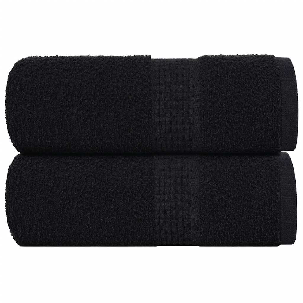 Gästetücher FROGN 2 Stk. Schwarz 30x50 cm 360 g/m²