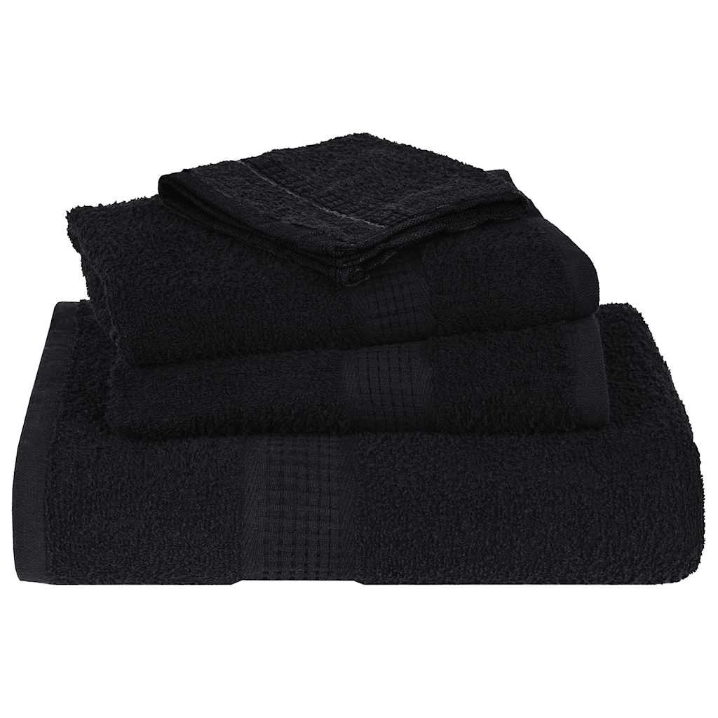 Handtücher FROGN 2 Stk. Schwarz 50x100 cm 360 g/m²