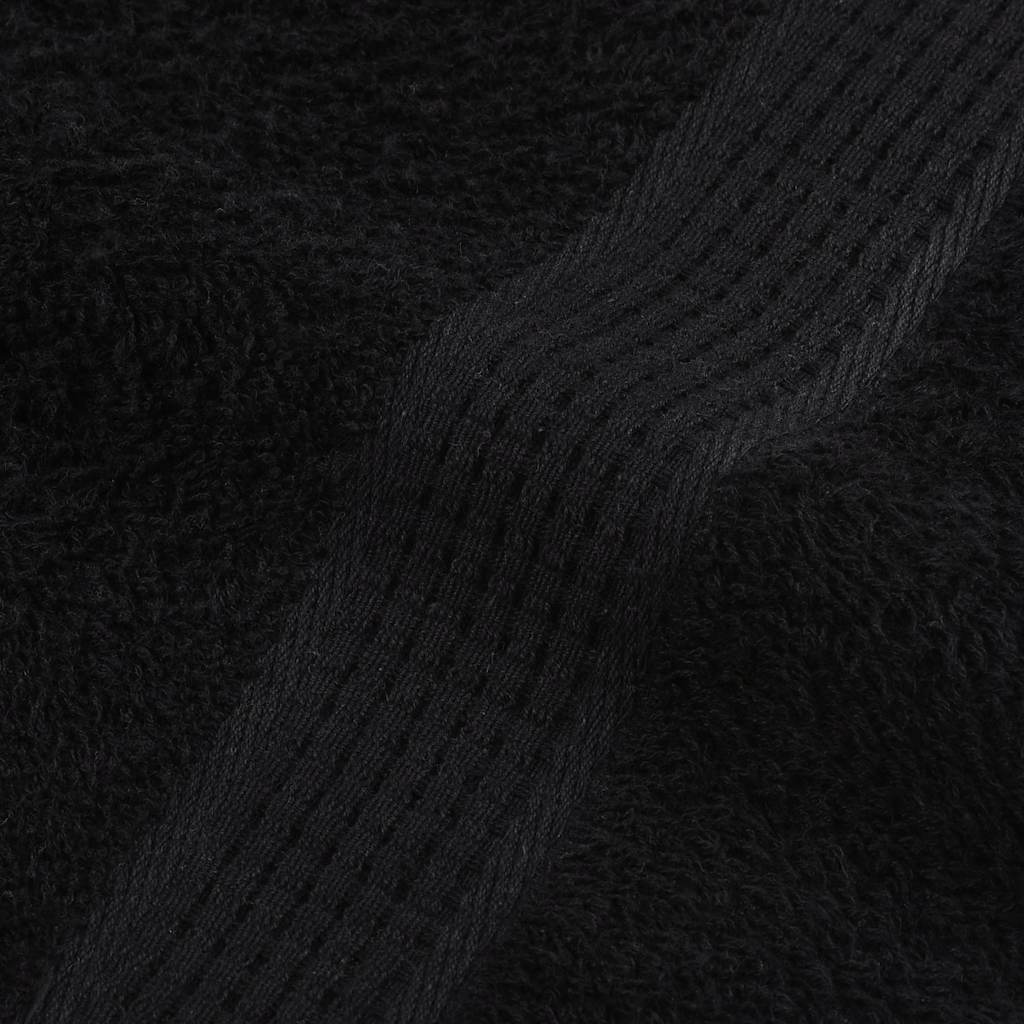 Handtücher FROGN 10 Stk. Schwarz 50x100 cm 360 g/m²