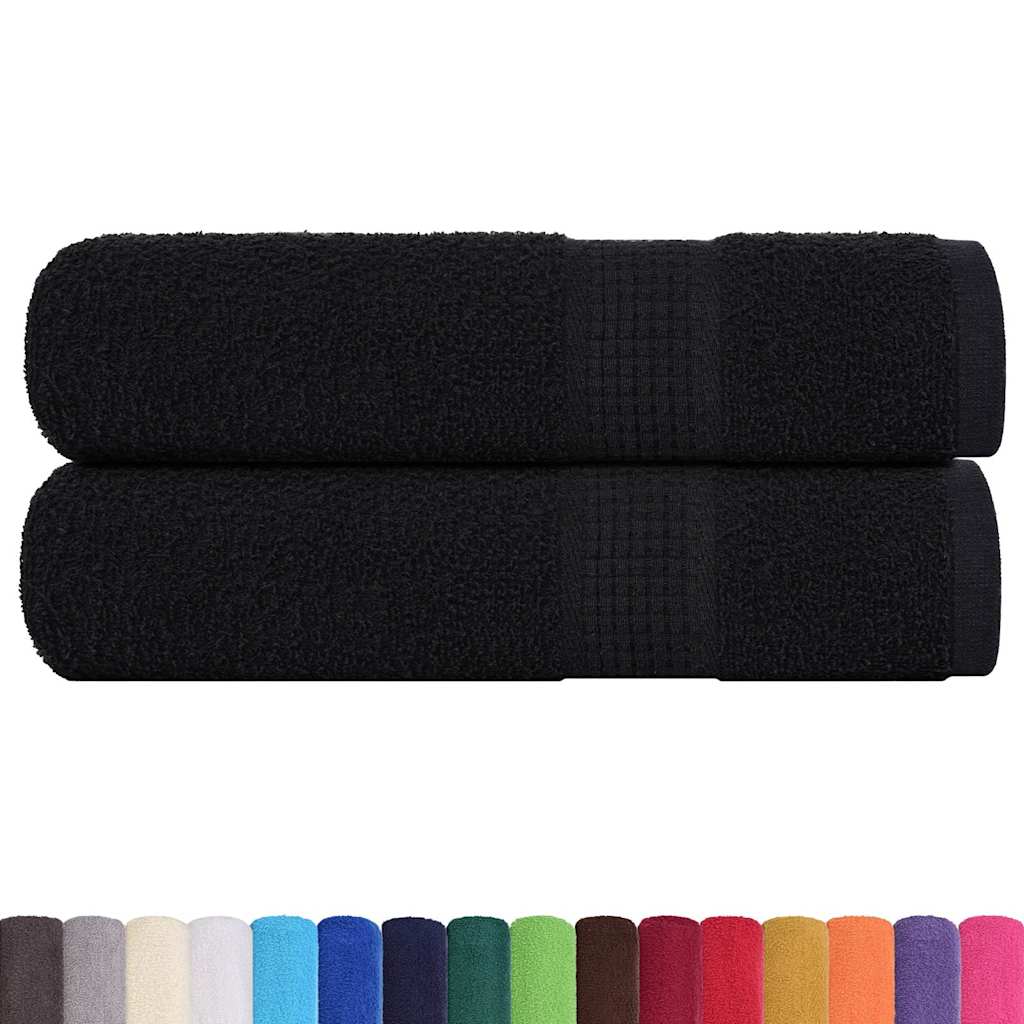 Duschtücher FROGN 2 Stk. Schwarz 70x140 cm 360 g/m²