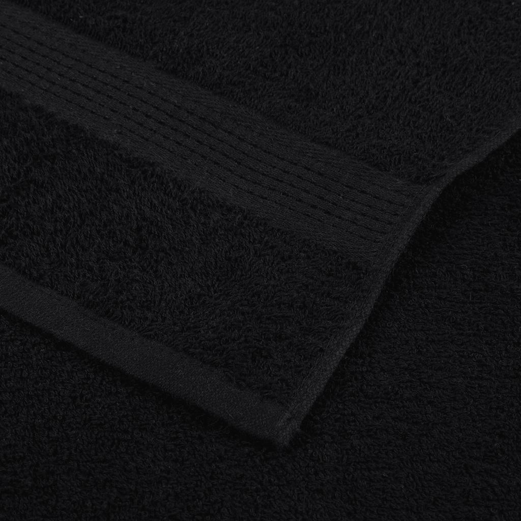 Duschtücher FROGN 10 Stk. Schwarz 70x140 cm 360 g/m²