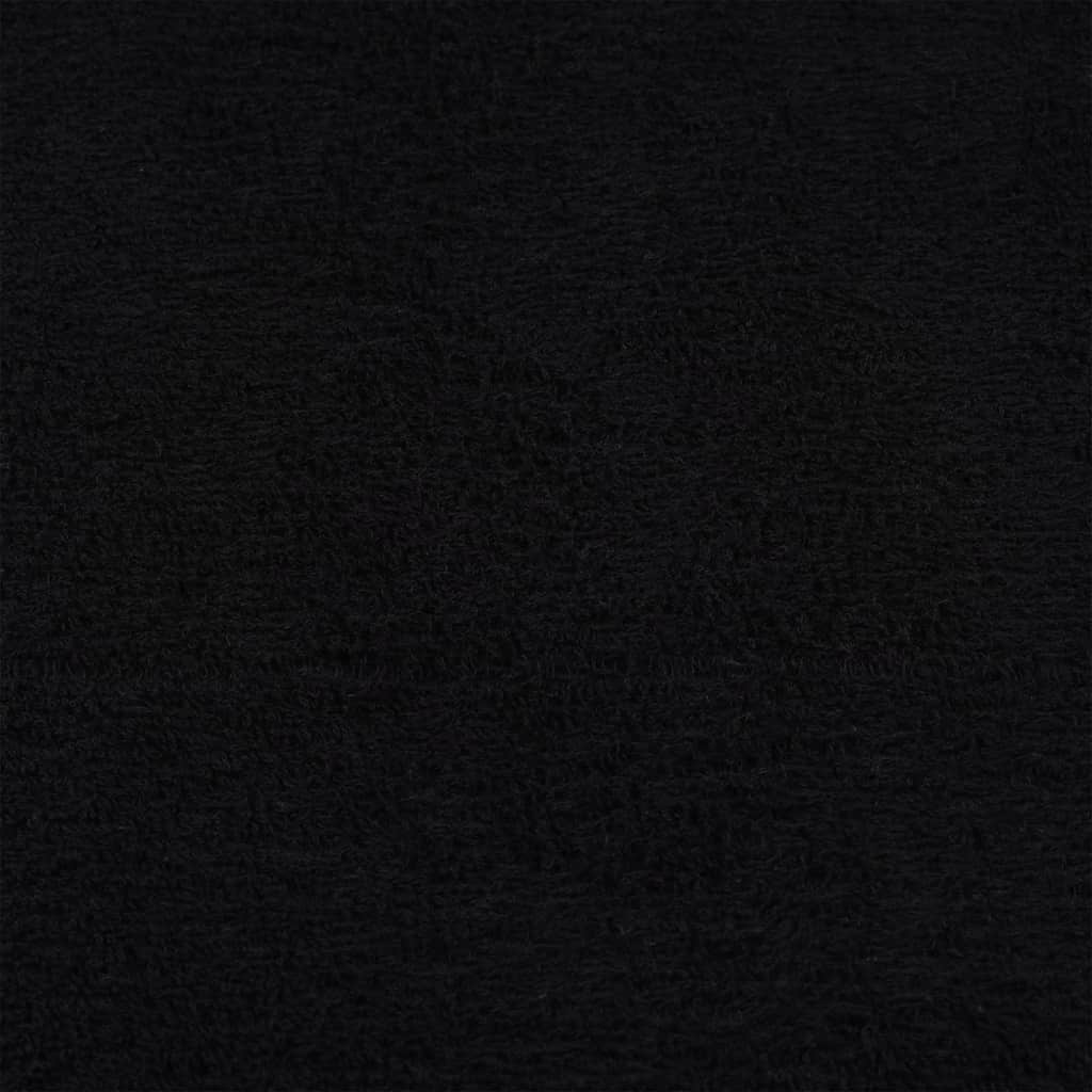 Saunatücher FROGN 2 Stk. Schwarz 80x200 cm 360 g/m²
