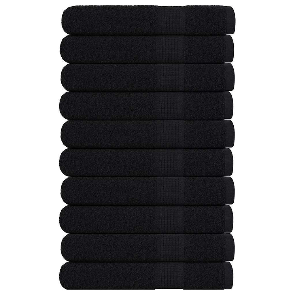 Saunatücher FROGN 10 Stk. Schwarz 80x200 cm 360 g/m²