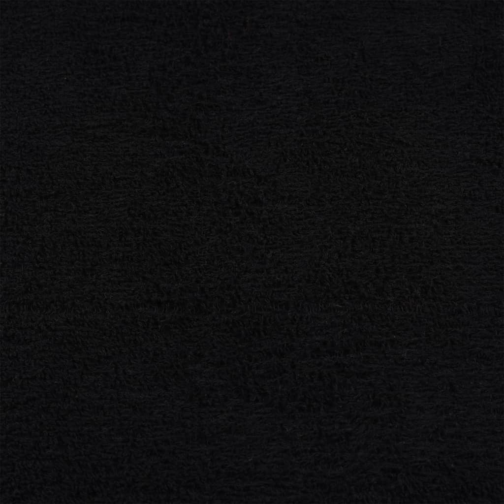 Saunatücher FROGN 10 Stk. Schwarz 80x200 cm 360 g/m²