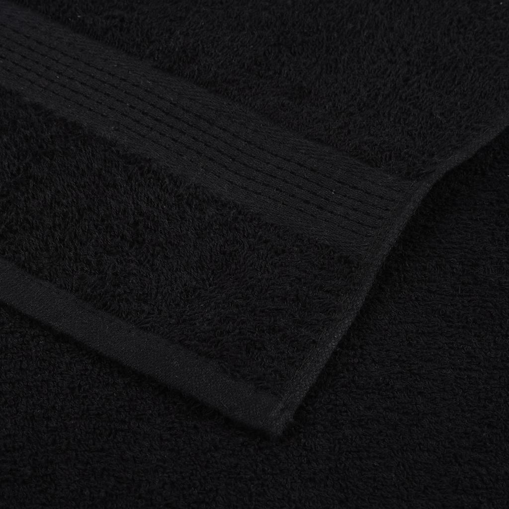 Saunatücher FROGN 10 Stk. Schwarz 80x200 cm 360 g/m²