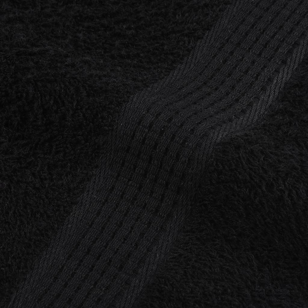 Saunatücher FROGN 10 Stk. Schwarz 80x200 cm 360 g/m²