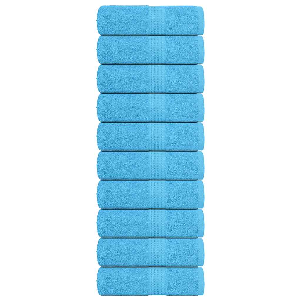 Waschtücher FROGN 10 Stk. Türkis 30x30 cm 360 g/m²