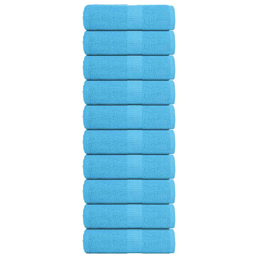 Gästetücher FROGN 10 Stk. Türkis 30x50 cm 360 g/m²