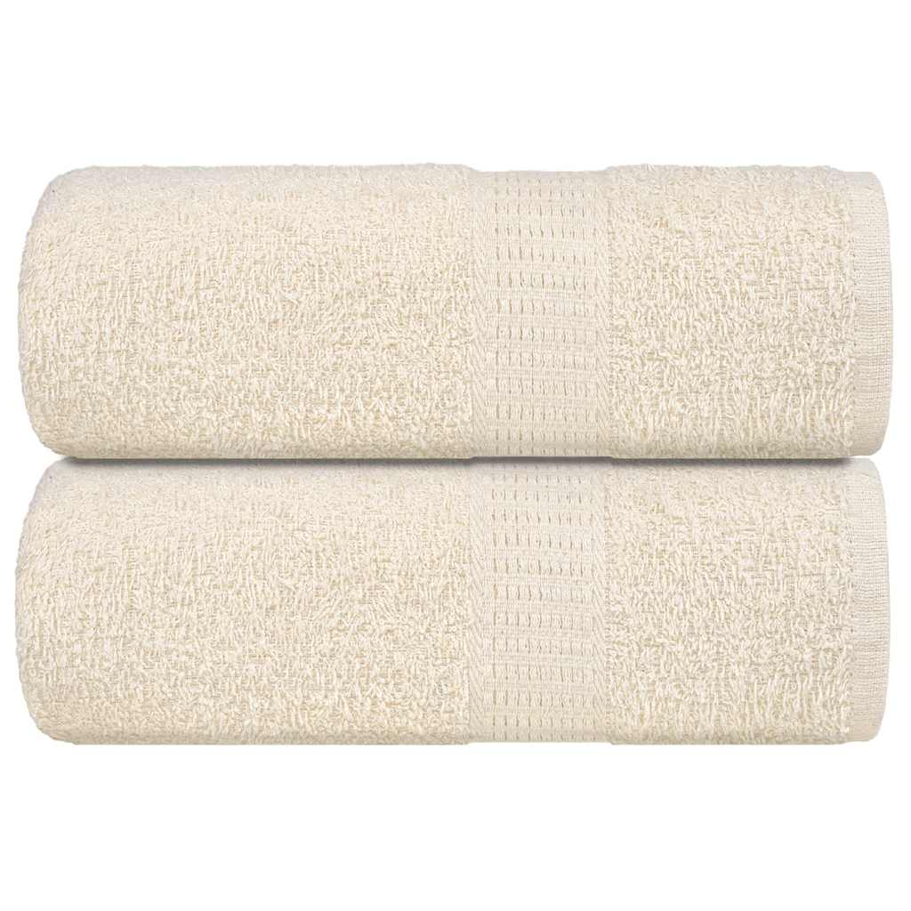 Waschtücher FROGN 2 Stk. Creme 30x30 cm 360 g/m²
