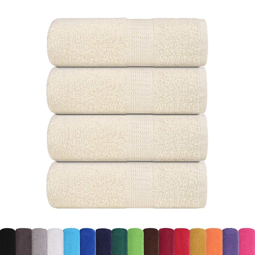 Waschtücher FROGN 4 Stk. Creme 30x30 cm 360 g/m²