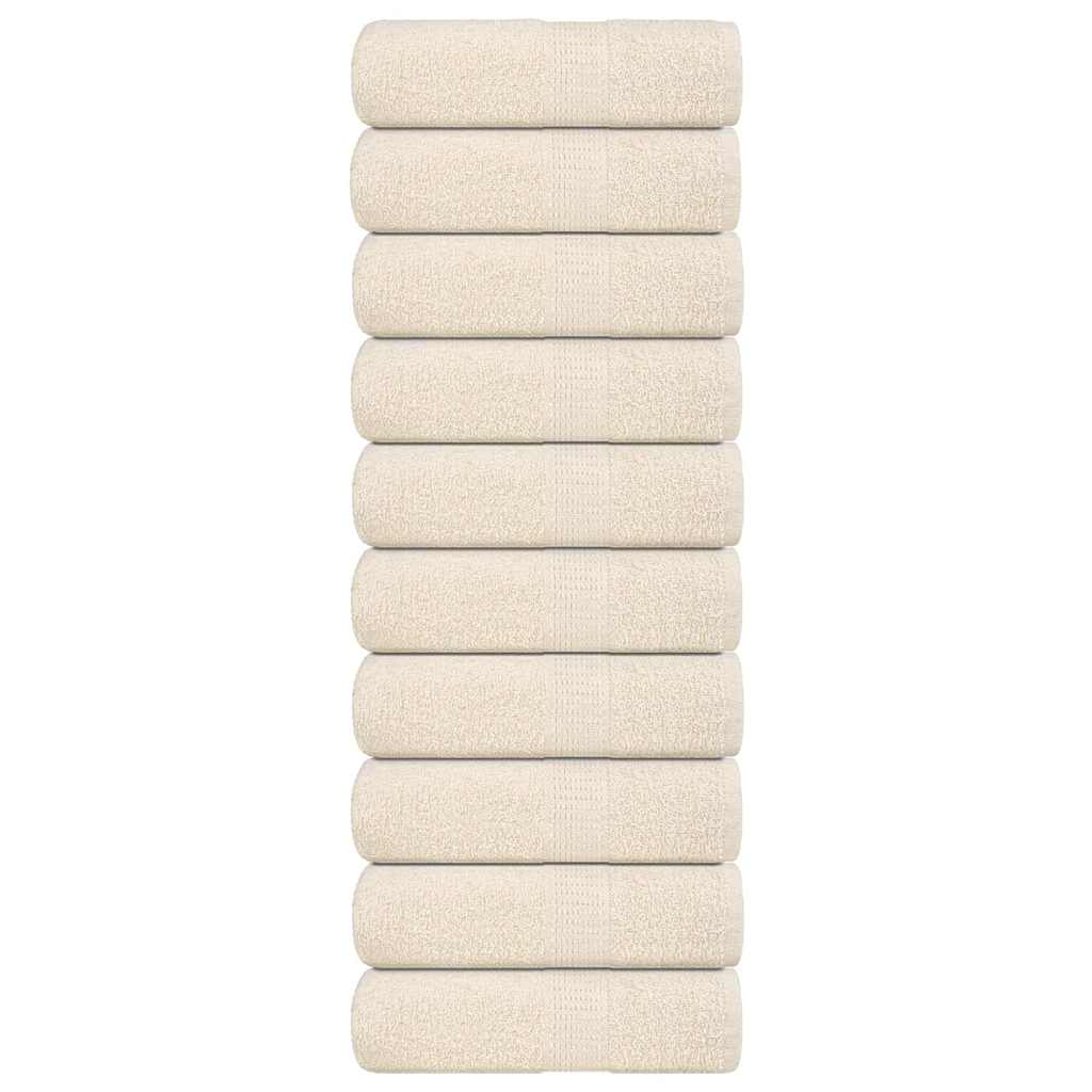 Waschtücher FROGN 10 Stk. Creme 30x30 cm 360 g/m²