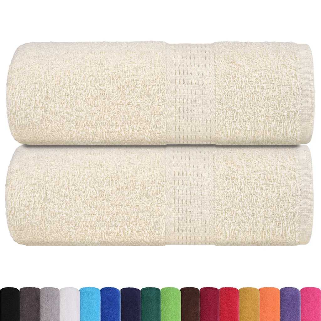 Gästetücher FROGN 2 Stk. Creme 30x50 cm 360 g/m²