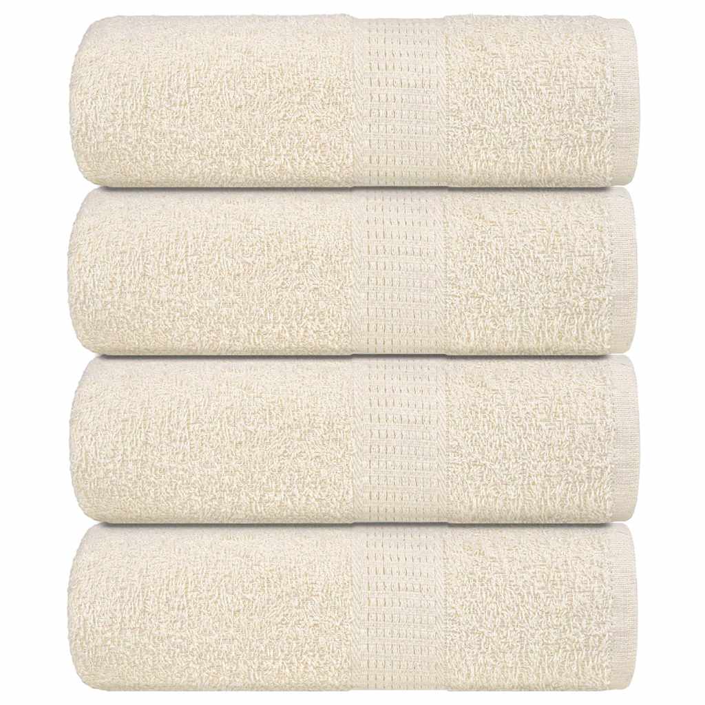 Gästetücher FROGN 4 Stk. Creme 30x50 cm 360 g/m²