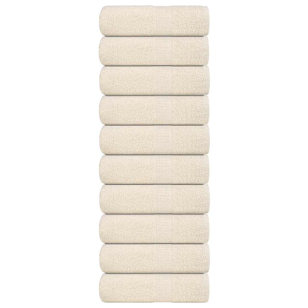 Gästetücher FROGN 10 Stk. Creme 30x50 cm 360 g/m²