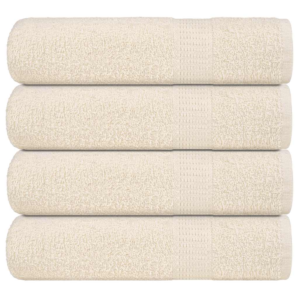 Badetücher FROGN 4 Stk. Creme 100x150 cm 360 g/m²