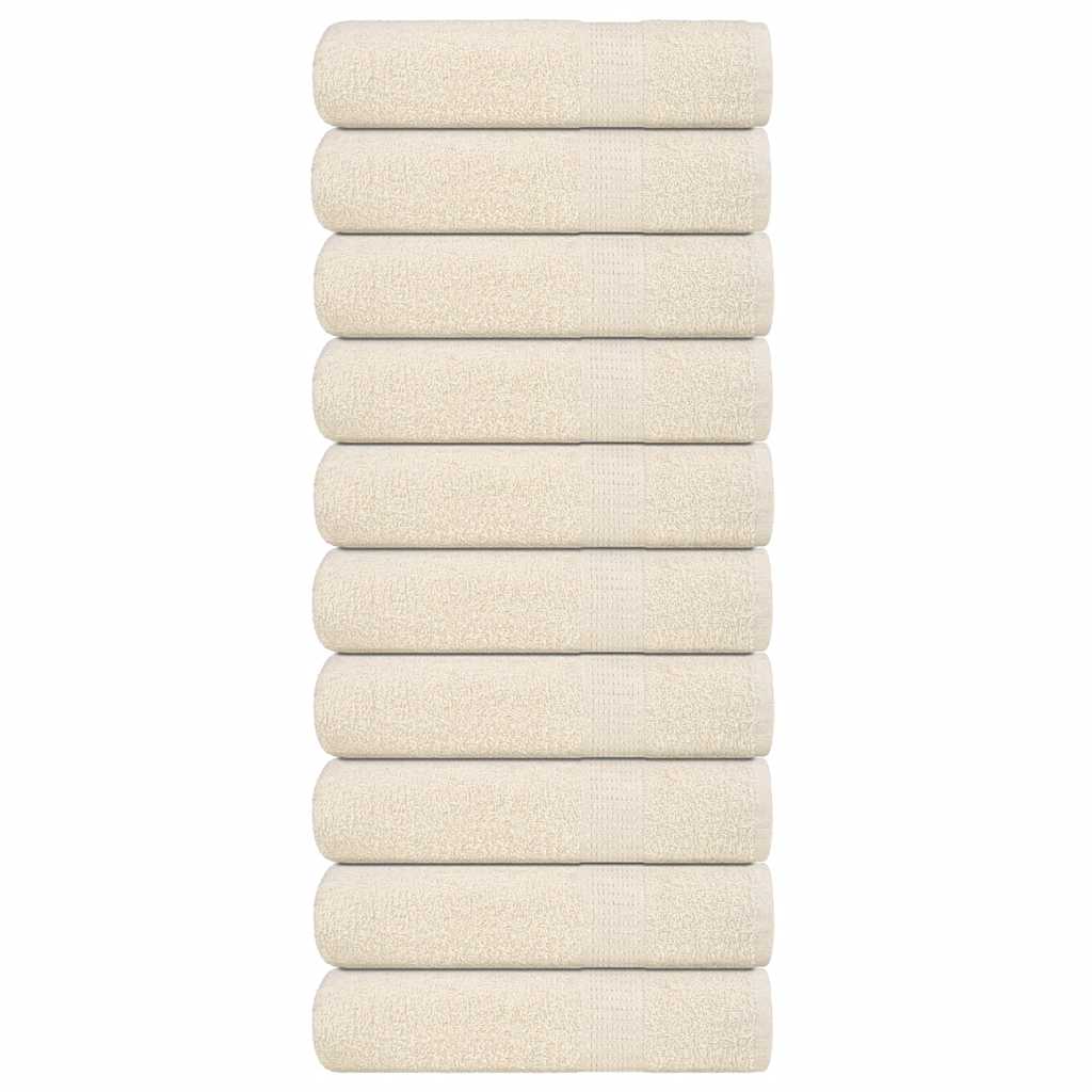 Badetücher FROGN 10 Stk. Creme 100x150 cm 360 g/m²