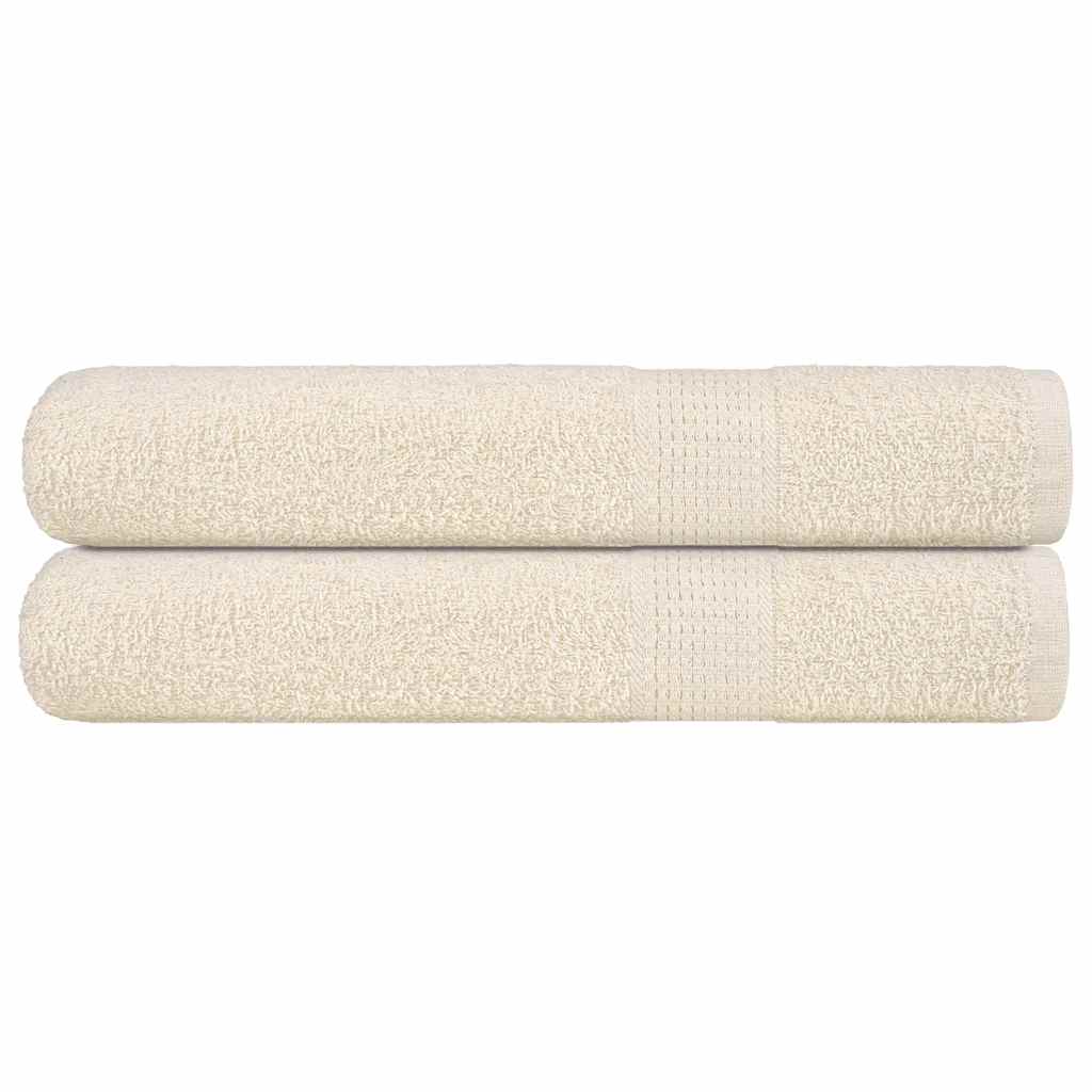 Saunatücher FROGN 2 Stk. Creme 80x200 cm 360 g/m²