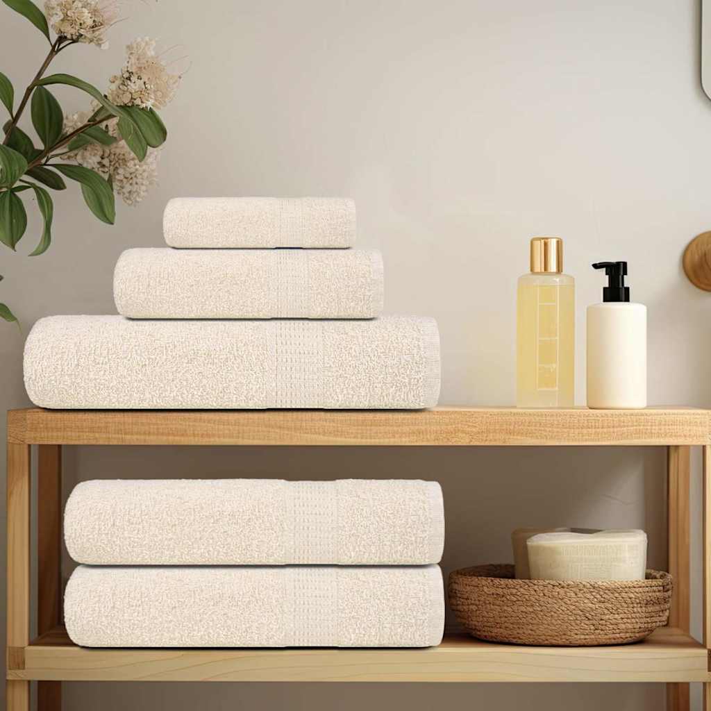 Saunatücher FROGN 2 Stk. Creme 80x200 cm 360 g/m²
