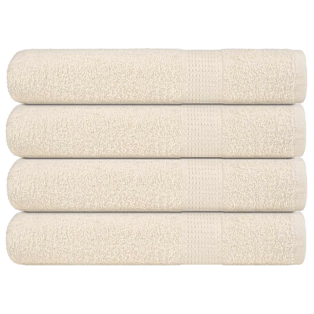 Handtücher FROGN 4 Stk. Creme 100x200 cm 360 g/m²