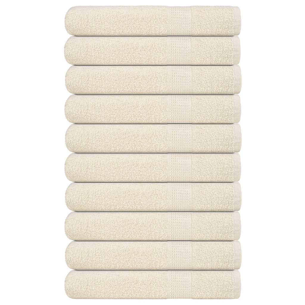 Handtücher FROGN 10 Stk. Creme 100x200 cm 360 g/m²