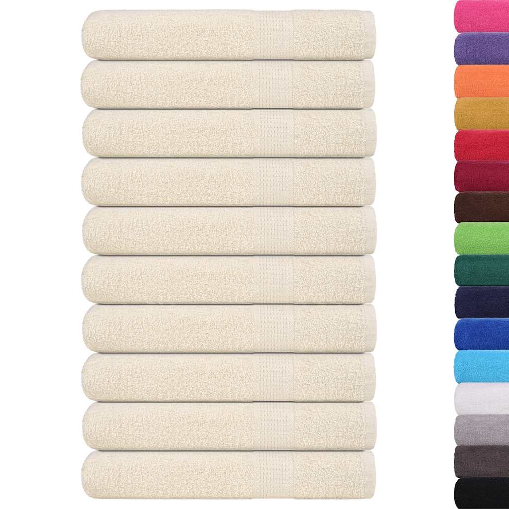 Handtücher FROGN 10 Stk. Creme 100x200 cm 360 g/m²