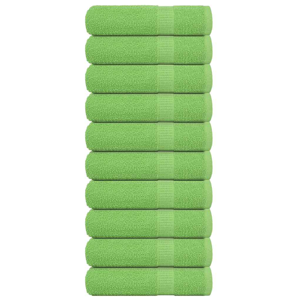 Badetücher FROGN 10 Stk. Apfelgrün 100x150 cm 360 g/m²