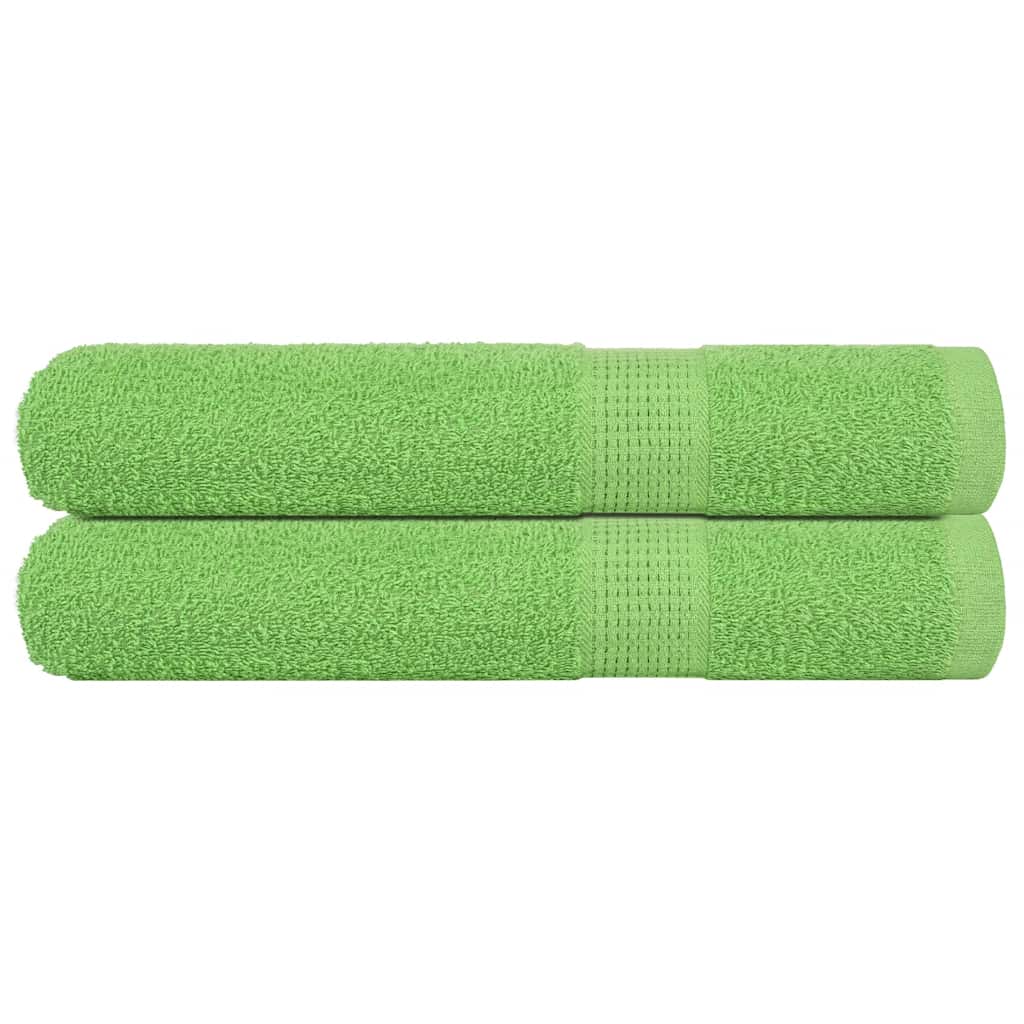 Saunatücher FROGN 2 Stk. Apfelgrün 80x200 cm 360 g/m²
