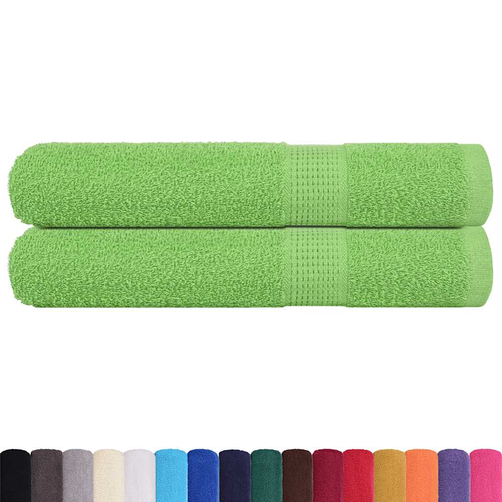 Saunatücher FROGN 2 Stk. Apfelgrün 80x200 cm 360 g/m²