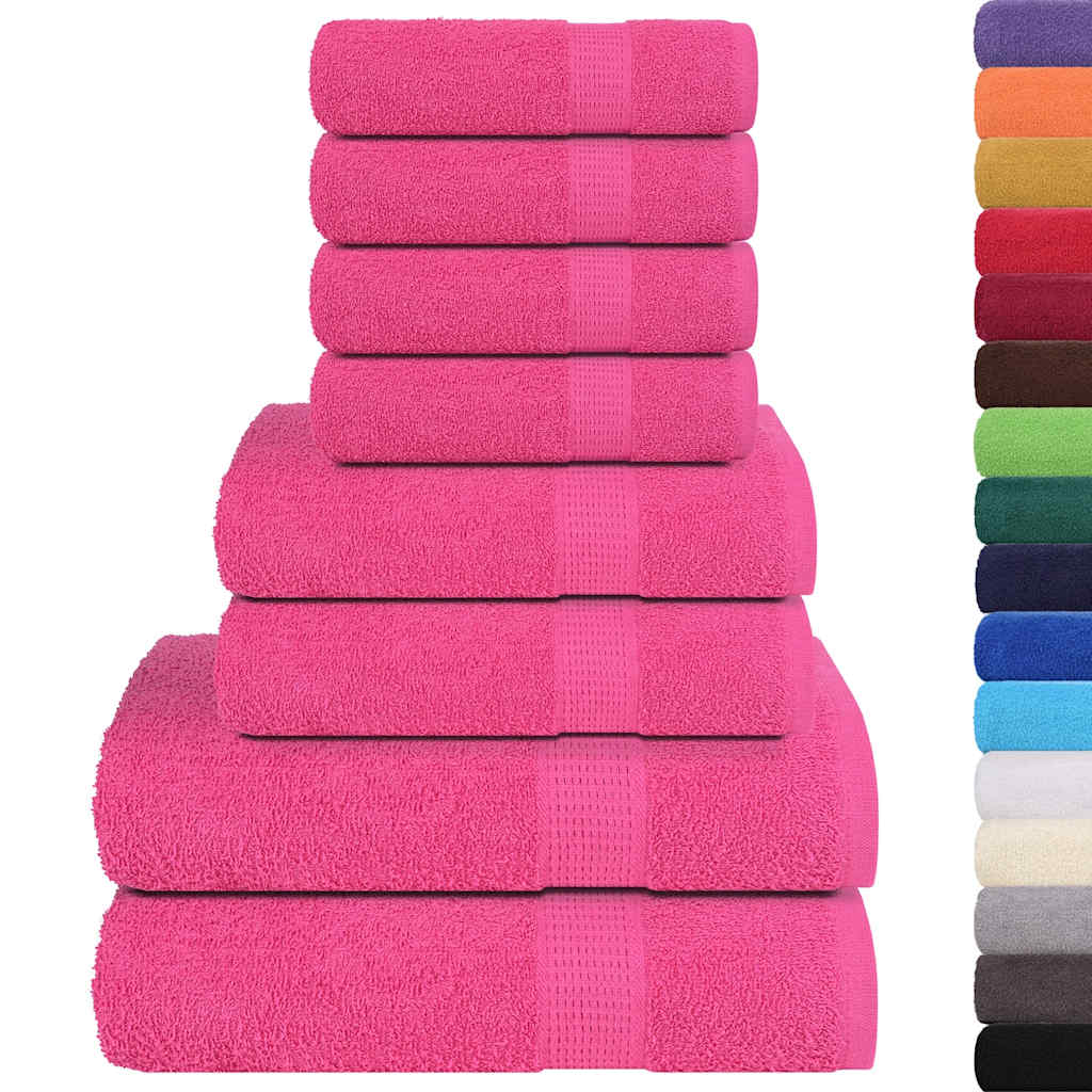 8-tlg. Handtuch-Set FROGN Rosa 360 g/m²
