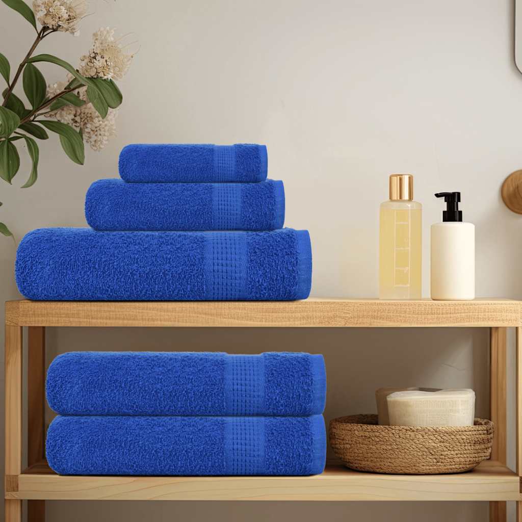 6-tlg. Handtuch-Set FROGN Blau 360 g/m²
