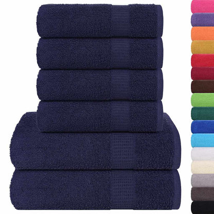 6-tlg. Handtuch-Set FROGN Marineblau 360 g/m²