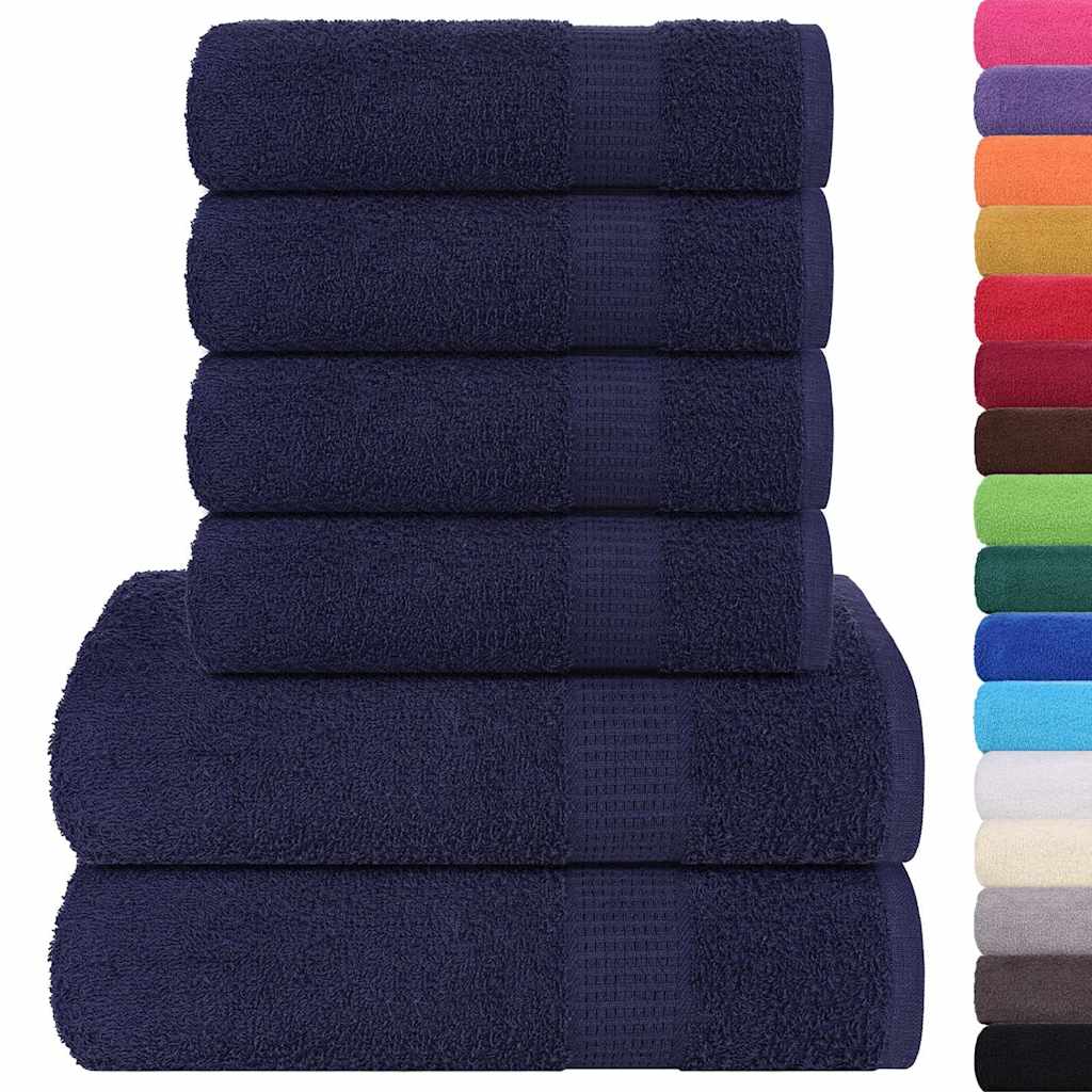 6-tlg. Handtuch-Set FROGN Marineblau 360 g/m²