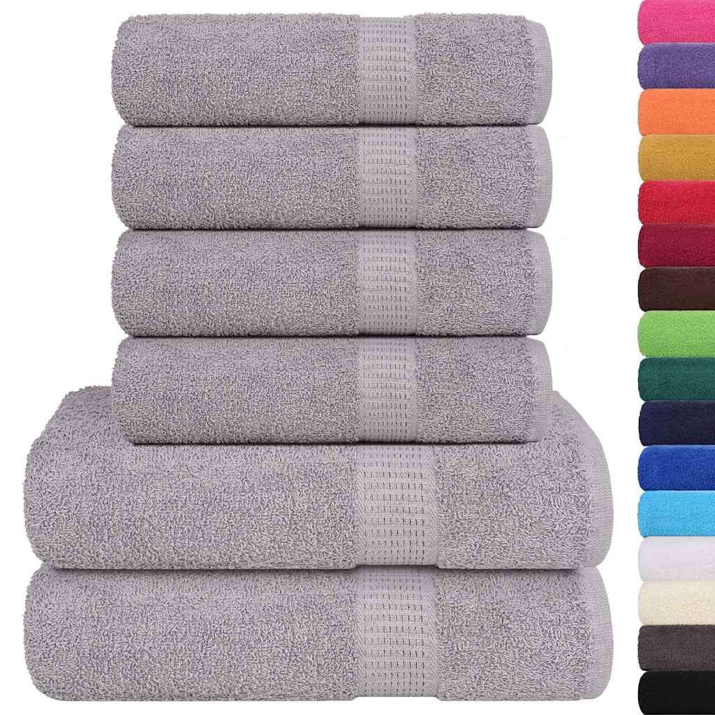 6-tlg. Handtuch-Set FROGN Grau 360 g/m²