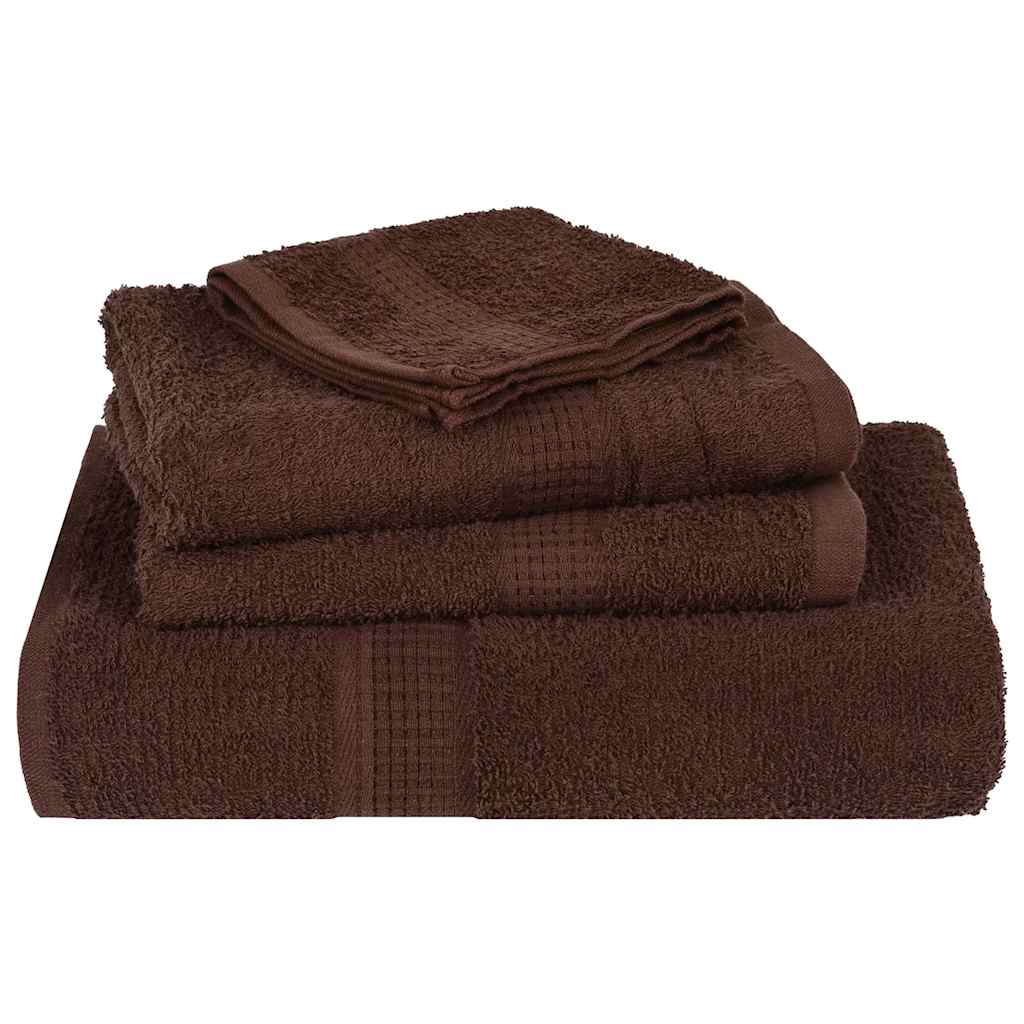 12-tlg. Handtuch-Set FROGN Braun 360 g/m²