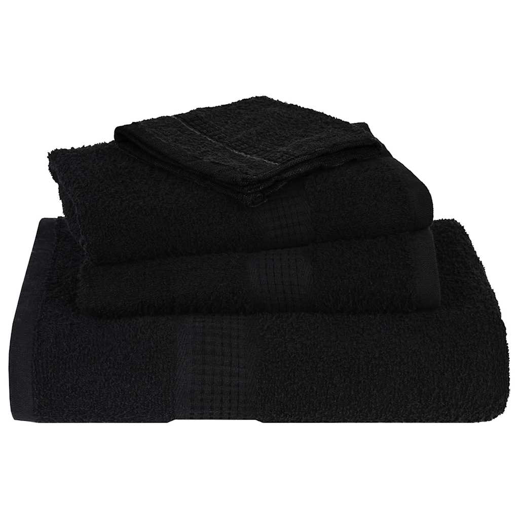 12-tlg. Handtuch-Set FROGN Schwarz 360 g/m²