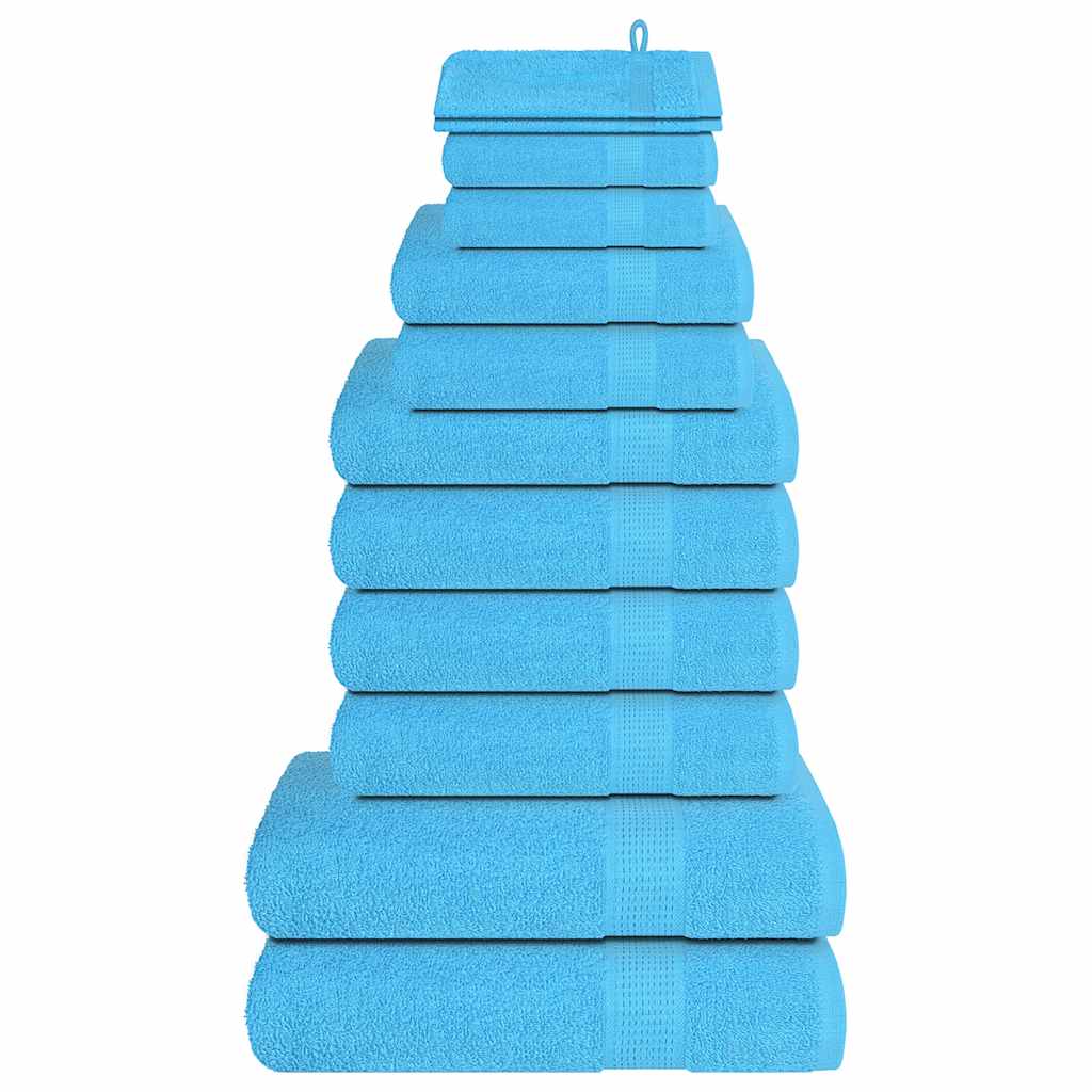 12-tlg. Handtuch-Set FROGN Türkis 360 g/m²
