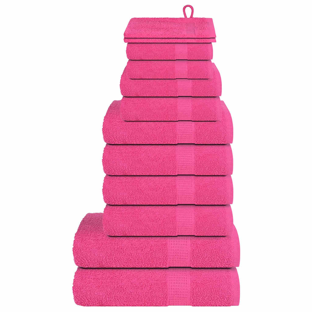 12-tlg. Handtuch-Set FROGN Rosa 360 g/m²