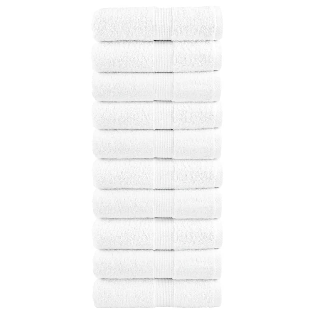 Premium-Waschtücher SOLUND 10 Stk. Weiß 30x30 cm 600 g/m²