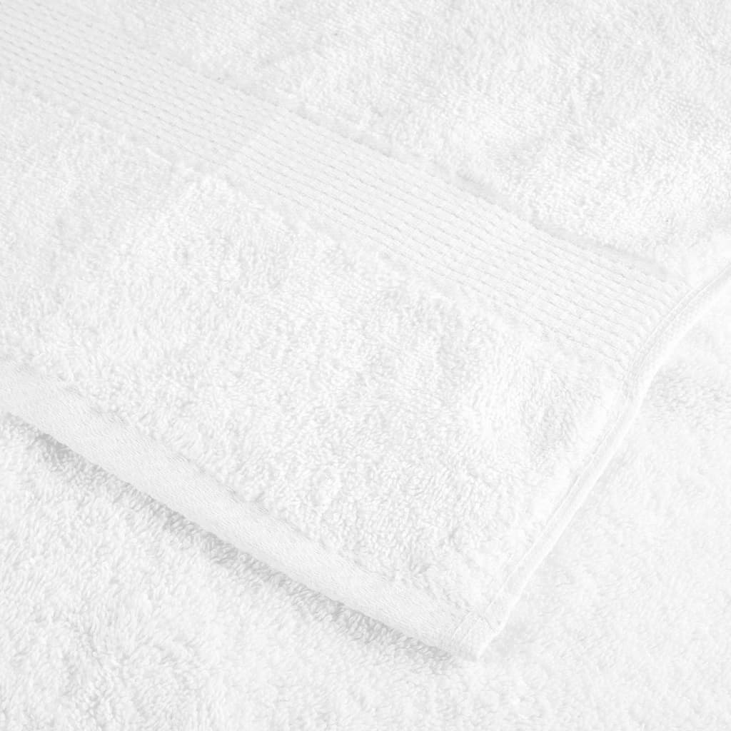 Premium Gästetücher SOLUND 10 Stk. Weiß 30x50 cm 600 g/m²