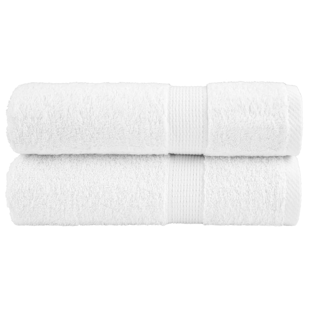 Premium Handtücher SOLUND 2 Stk. Weiß 50x100 cm 600 g/m²
