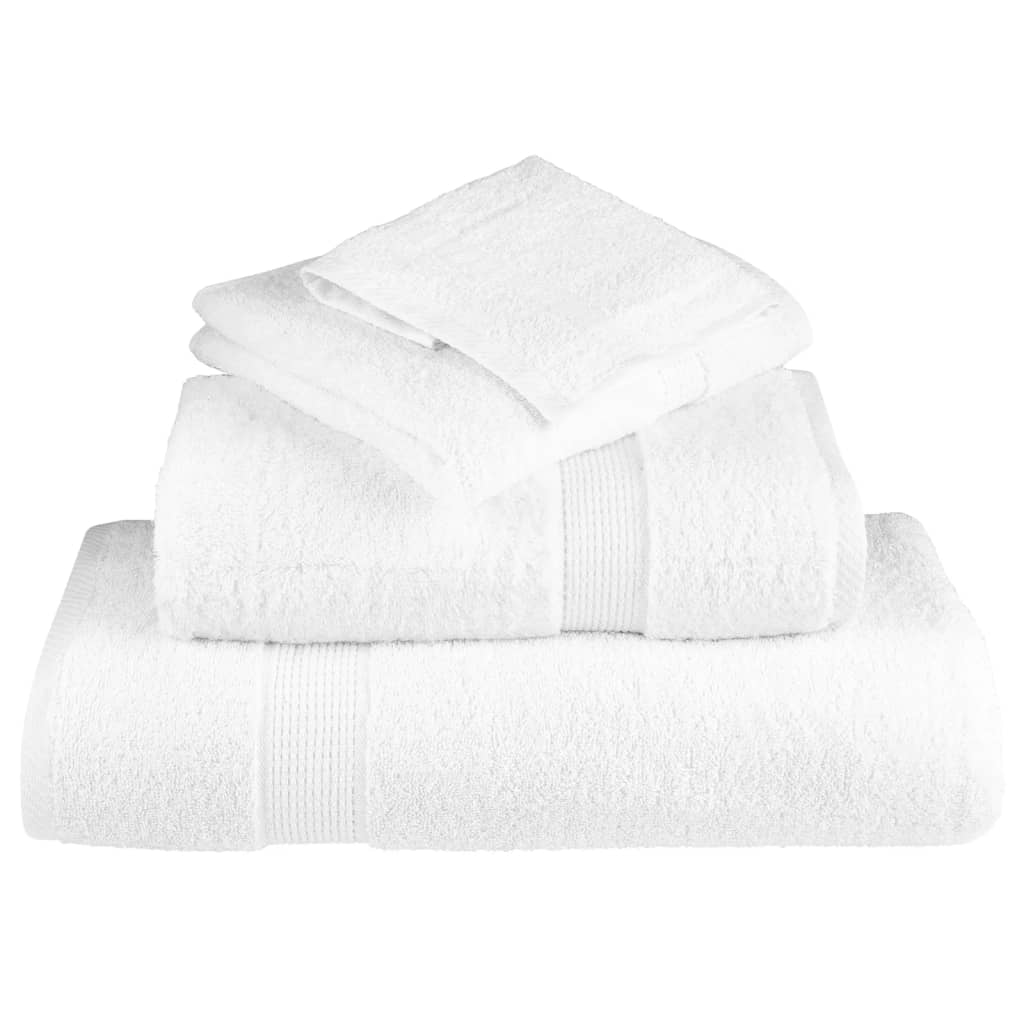Premium Duschtücher SOLUND 10 Stk. Weiß 70x140 cm 600 g/m²