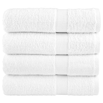 Premium Badetücher SOLUND 4 Stk. Weiß 100x150 cm 600 g/m²